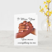 Vermisste Sie_ Karte (Gelbe Blume)