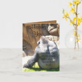 Vermisste Sie_ Karte (Gelbe Blume)