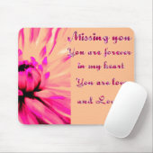 Vermisste Sie_ Mousepad (Mit Mouse)