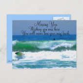 Vermisste Sie_ Postkarte (Vorne/Hinten)