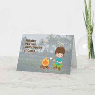 Vermisste Son Card während des Sommercamps Karte