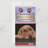 Vermisste Vorlage für Hunde (Vorderseite)