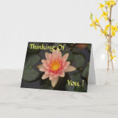 Vermisste Wasserlilienkarte (bearbeitbar) Karte (Gelbe Blume)