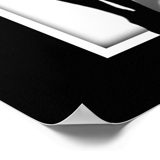 Vermisste weibliche Silhouette Poster (Ecke)