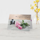 Vermisste You-Rose am Strand Karte (Gelbe Blume)