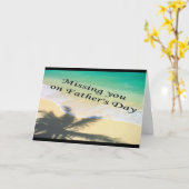 Vermissten Sie auf Vatertagskarte Karte (Gelbe Blume)