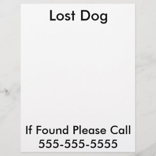 Vermisstenplakat für Hunde Flyer