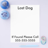 Vermisstenplakat für Hunde Flyer (Einzeln)