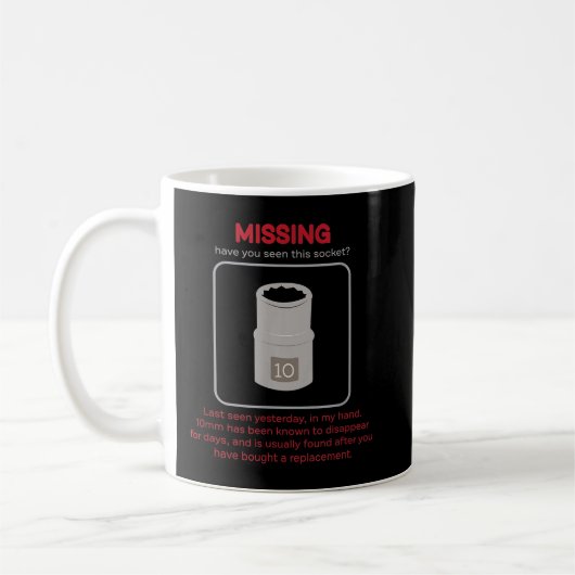 Vermisster 10 mm Socketfeuer Kaffeetasse (Links)