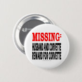 Vermisster Ehemann und Korvette: Belohnung für Button (Vorne & Hinten)