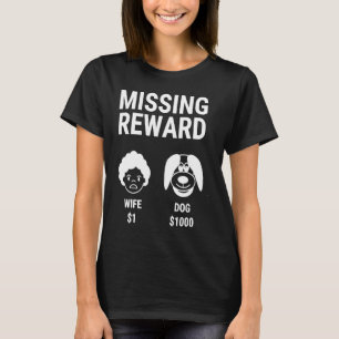 VERMISSTER HUND UND EHEFRAU T-Shirt