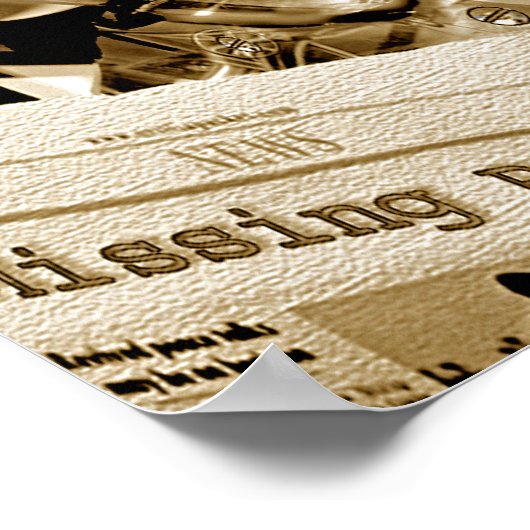 Vermisster Roboter (Druck) Poster (Ecke)