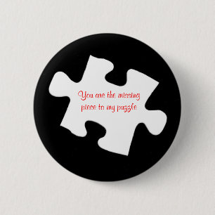 Vermisster Stück-Knopf Button