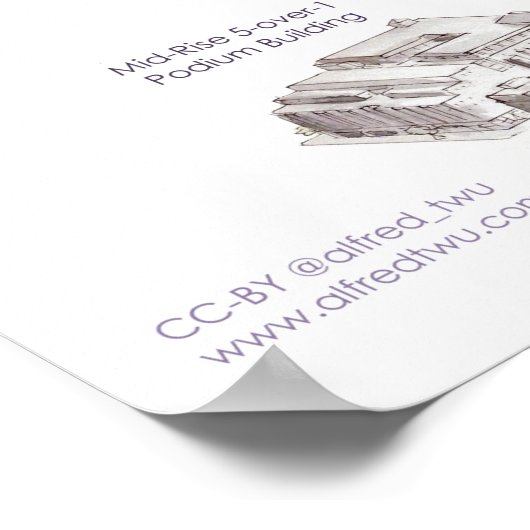 Vermisstes Großhaus Poster (Ecke)