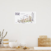 Vermisstes Großhaus Poster (Küche)