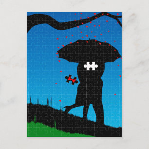 Vermisstes Herz Postkarte