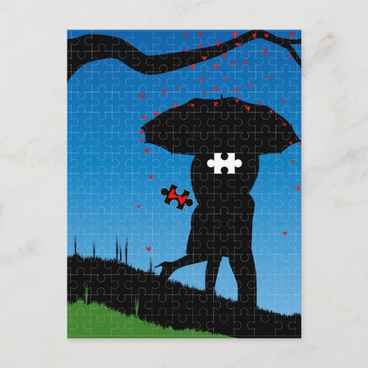 Vermisstes Herz Postkarte (Vorderseite)