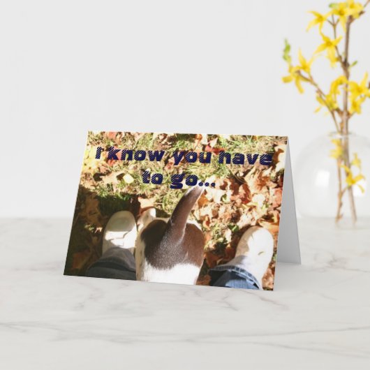 Vermisstes Ihr aber (t)! Karte (Gelbe Blume)