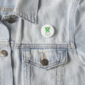Vermisstes Kind-Grünes Bewusstsein Ribbon-Engel-Bu Button (Beispiel)