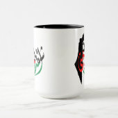 "Vermisstes Palästina" Arabisch mit Karte Kaffee-T Tasse (Zentrum)
