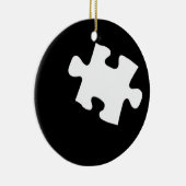 Vermisstes Puzzlespiel-Stück Keramik Ornament (Rechts)
