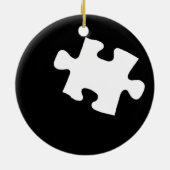 Vermisstes Puzzlespiel-Stück Keramik Ornament (Hinten)