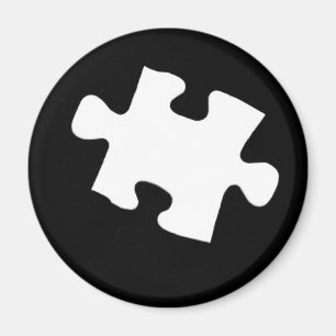Vermisstes Puzzlespiel-Stück Magnet