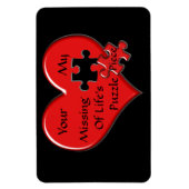 Vermisstes Puzzleteil Magnet (Vertikal)