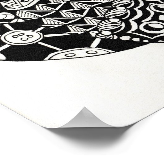 Vermisstes Puzzleteil Poster (Ecke)