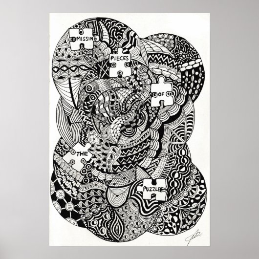 Vermisstes Puzzleteil Poster (Vorne)