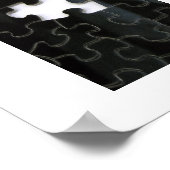 Vermisstes Puzzleteil Poster (Ecke)