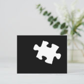 Vermisstes Puzzleteil Postkarte (Stehend Vorderseite)