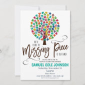 Vermisstes Stück Adoption - Einladung (Vorderseite)