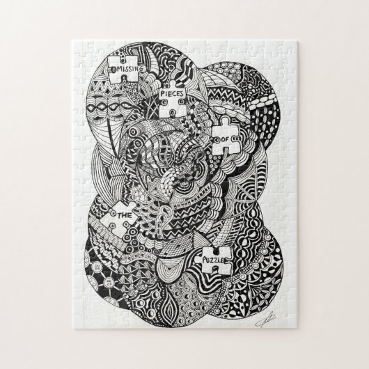 Vermisstes Stück des Puzzlespiels Puzzle (Vertikal)