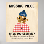 Vermisstes Stück Jigsaw Puzzle Spaß und Spiele Poster (Vorne)