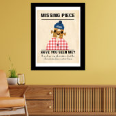 Vermisstes Stück Jigsaw Puzzle Spaß und Spiele Poster