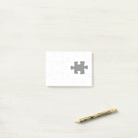 Vermisstes Stück Post-it Klebezettel (Auf Schreibtisch)