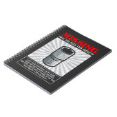 Vermisstes Werkstattwerkzeug für die Funny Mechani Notizblock (Linke Seite)