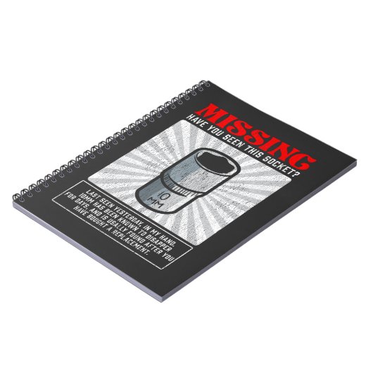 Vermisstes Werkstattwerkzeug für die Funny Mechani Notizblock (Linke Seite)