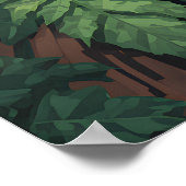 Vermittlung von Buddha Moderne Pixelkunst Poster (Ecke)