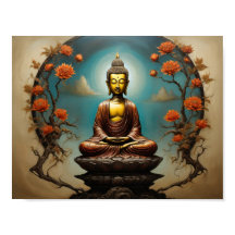 Vermittlung von Gautama Buddha mit Blume