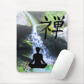 Vermittlung von Silhouette durch Wasserfall Mousepad (Mit Mouse)