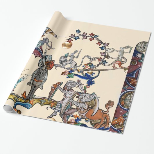 VERMITTLUNGSKRIEG, KNIGHTS, GIANT SNAILS GESCHENKPAPIER (Ungerollt)