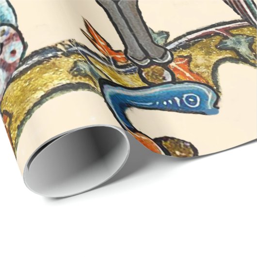 VERMITTLUNGSKRIEG, KNIGHTS, GIANT SNAILS GESCHENKPAPIER (Rolleneckpunkt)