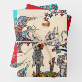 VERMITTLUNGSKRIEG, KNIGHTS, GIANT SNAILS GESCHENKPAPIER SET (Beispiel)