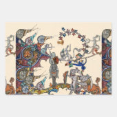 VERMITTLUNGSKRIEG, KNIGHTS, GIANT SNAILS GESCHENKPAPIER SET (Vorderseite)