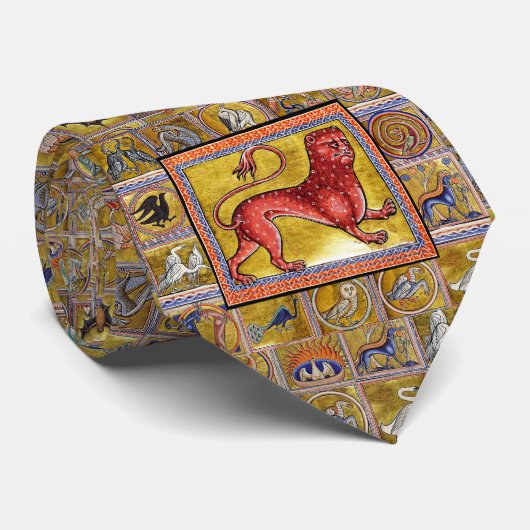 VERMITTLUNGSMITTELBESTIÄRE,LEOPARD,WALDTIERE KRAWATTE (Gerollt)