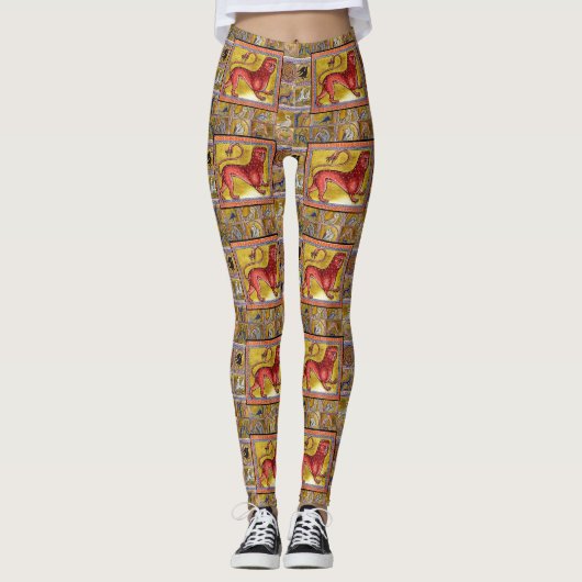 VERMITTLUNGSMITTELBESTIÄRE,LEOPARD,WALDTIERE LEGGINGS (Vorderseite)