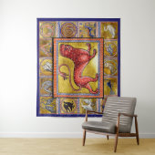 VERMITTLUNGSMITTELBESTIÄRE,LEOPARD,WALDTIERE WANDTEPPICH (Beispiel)