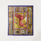 VERMITTLUNGSMITTELBESTIÄRE,LEOPARD,WALDTIERE WANDTEPPICH (Vorderseite)